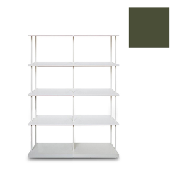 KRIPTONITE bibliothèque murale KROSSING MAXI H 137 cm avec base pour support au sol