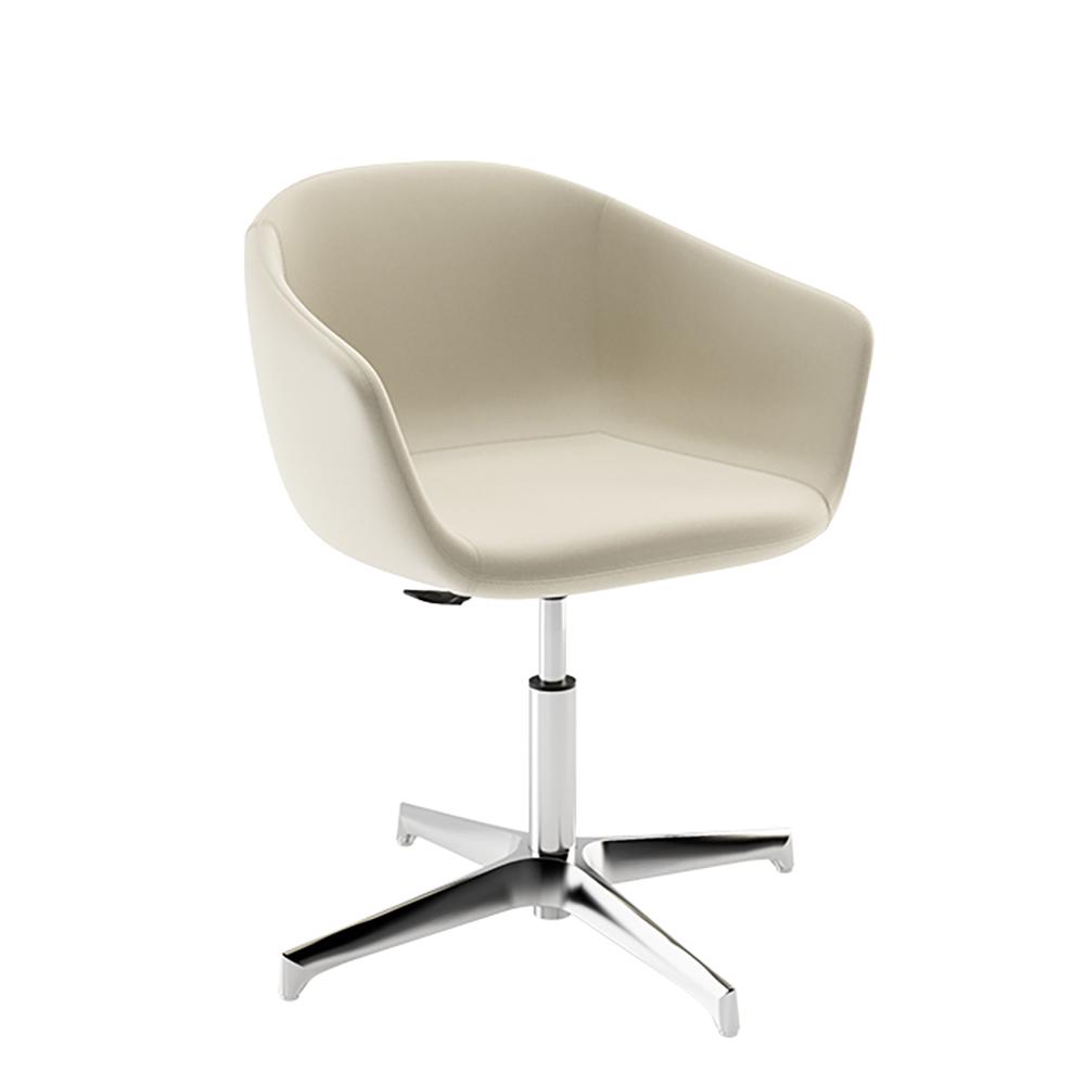 BBB ITALIA armchair LUCREZIA with a 4-star base with gas lift