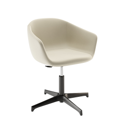 BBB ITALIA fauteuil LUCREZIA avec base 4 rayons avec vérin à gaz et méchanism syncrone