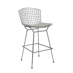KNOLL counter stool with cushion BERTOIA