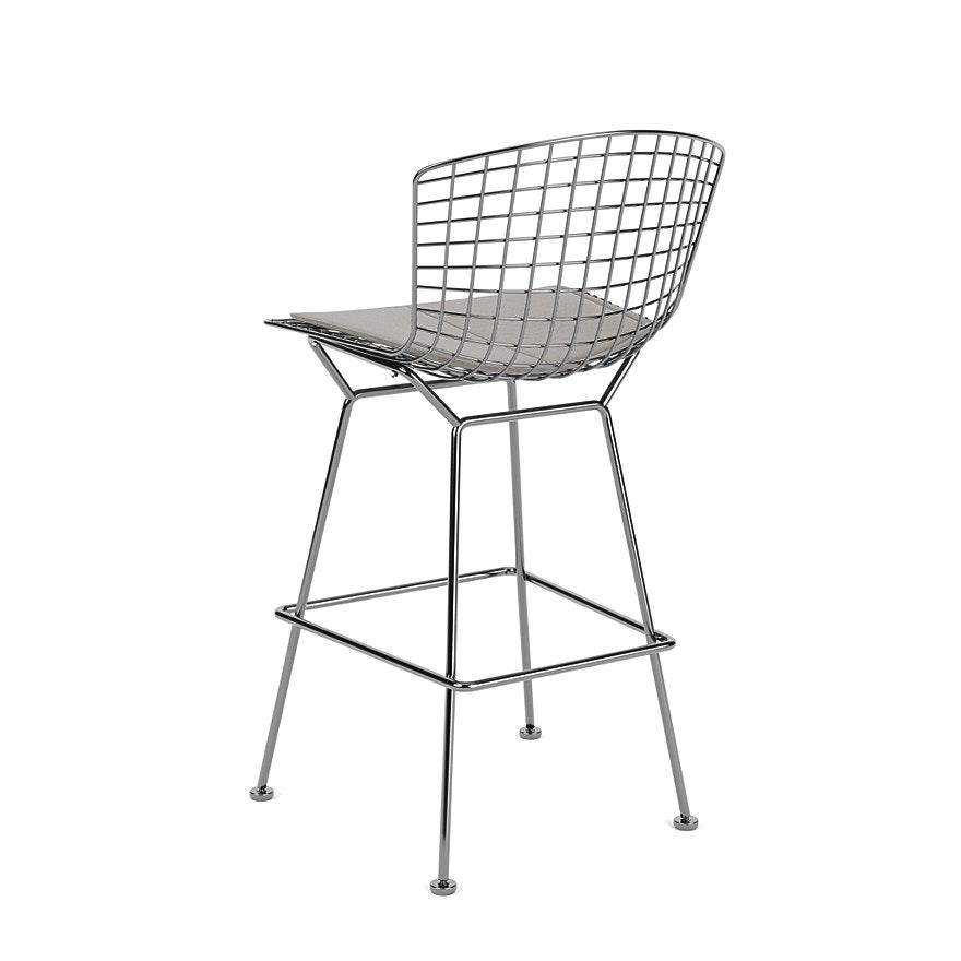 KNOLL tabouret hauteur comptoir avec coussin BERTOIA