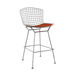 KNOLL counter stool with cushion BERTOIA