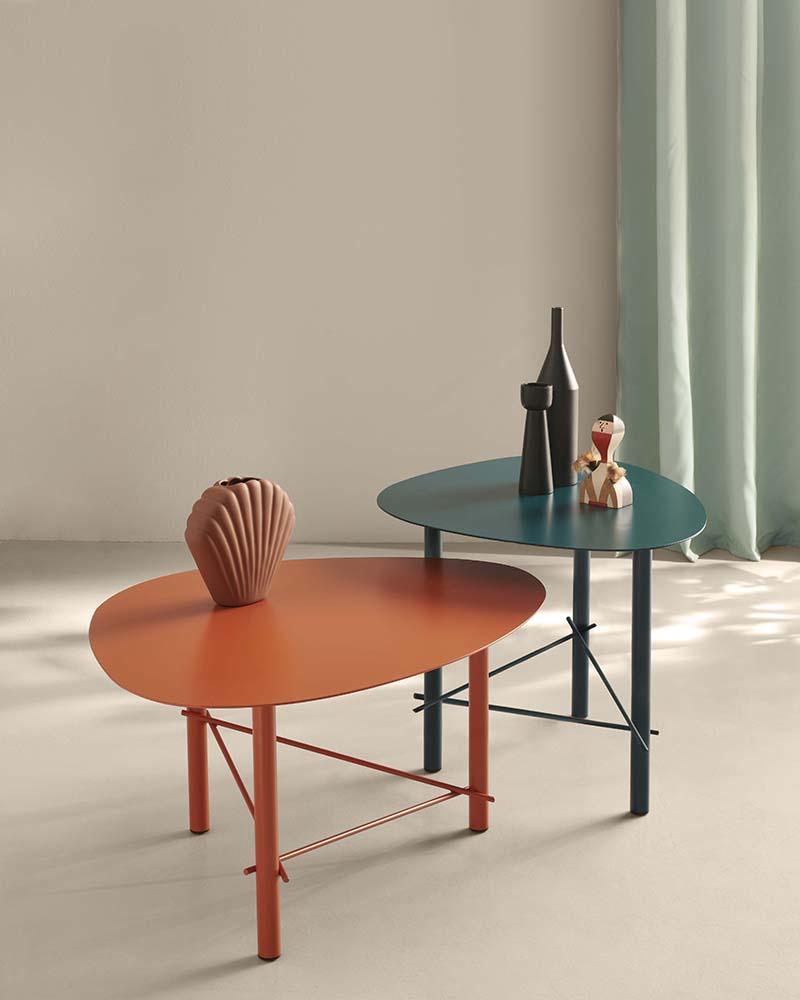 MEME DESIGN table basse d'extérieur COOKIE BASSO METALLO