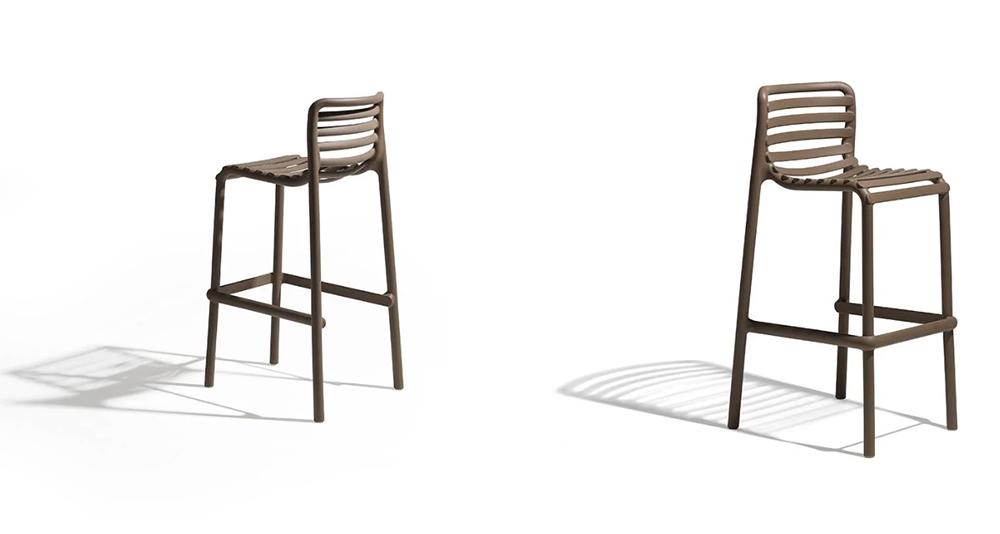 NARDI set of 4 outdoor stools DOGA STOOL