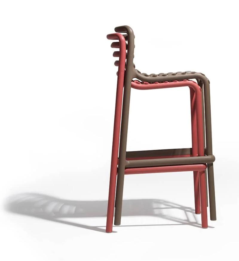 NARDI set of 4 outdoor stools DOGA STOOL