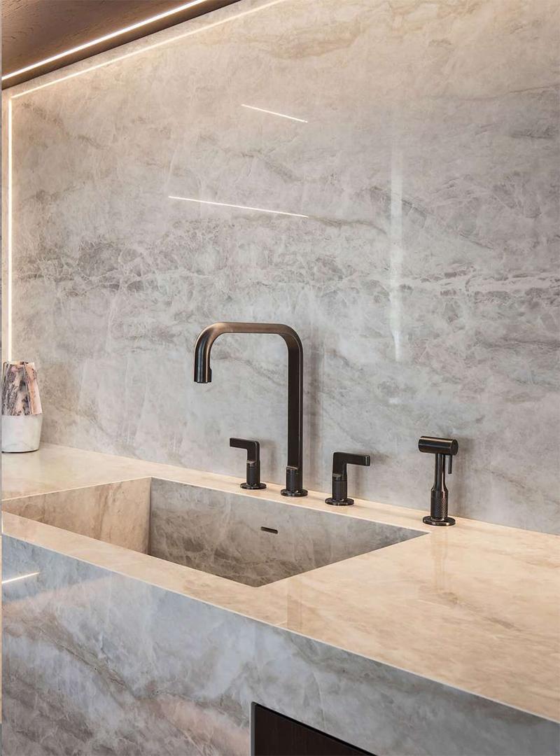 GESSI mélangeur robinet de cuisine quatre trous 58703 INCISO