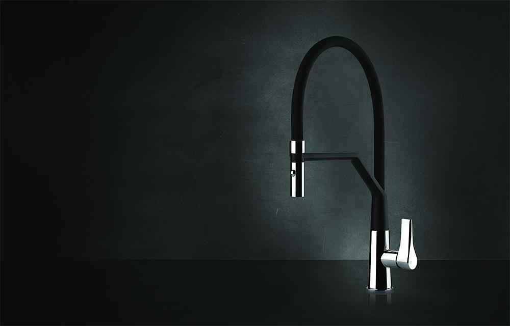 GESSI sink mixer with extractible swivel spout two jets  17191 PROTON