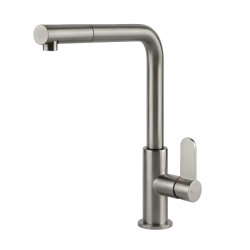 GESSI mitigeur avec douchette extractible mono jet 60537 ACCIAIO