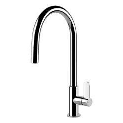 GESSI mitigeur avec douchette extractible mono jet 60077 HELIUM