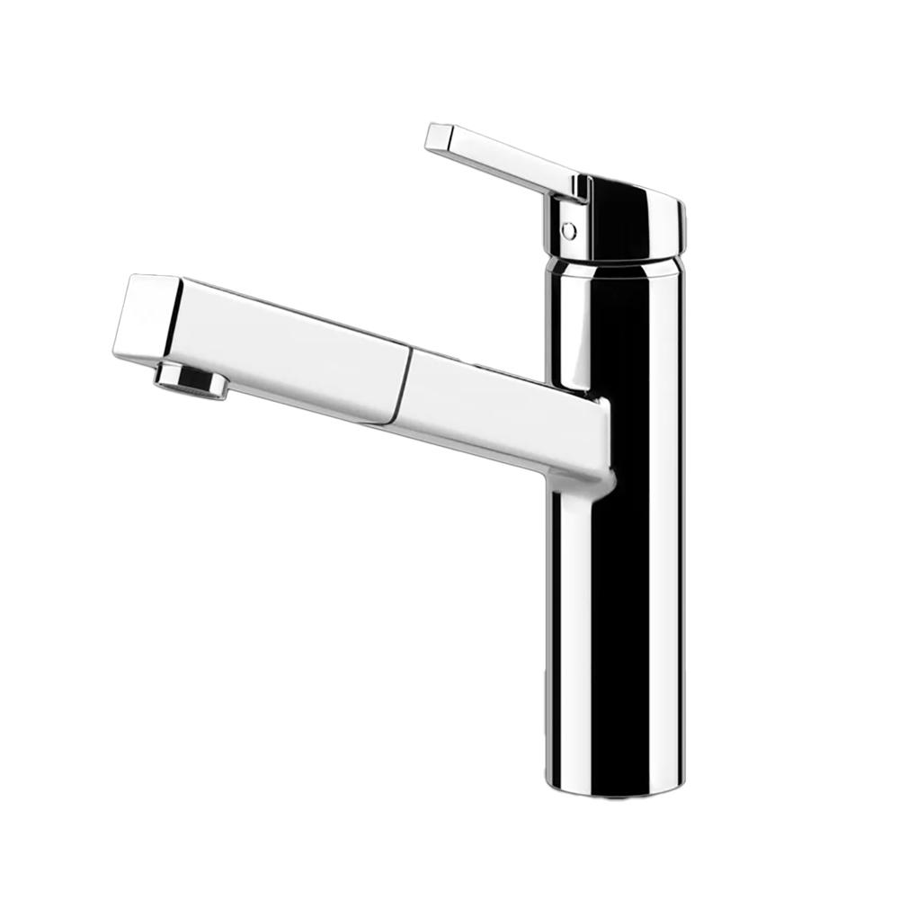 GESSI sink mixer with extractible swivel spout mono jets 60533 THALIUM