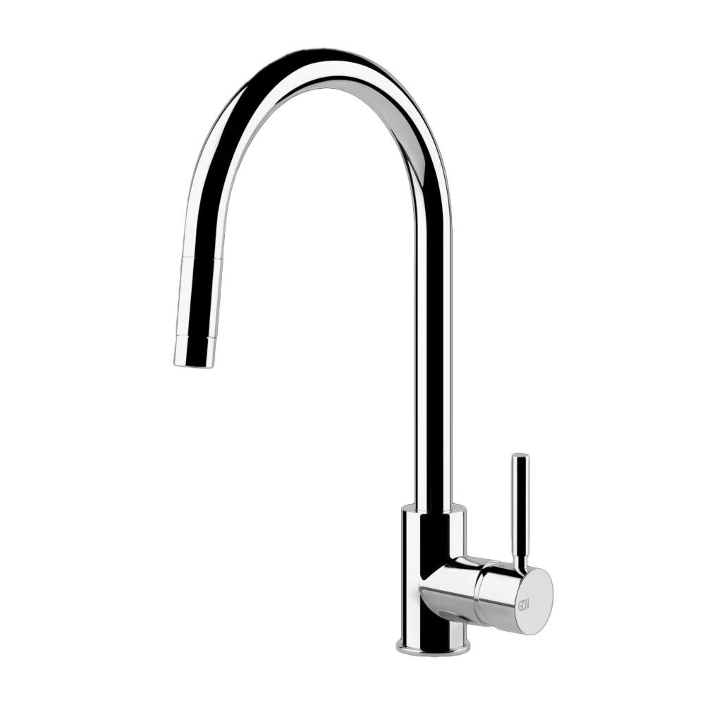 GESSI sink mixer with extractible swivel spout mono jets  17120 NEUTRON