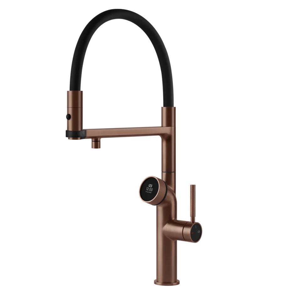 GESSI kitchen mixer tap 60722 708 Copper Brushed VITA Collection with HOT unit 60806