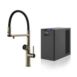 GESSI mitigeur de cuisine 60722 149 Finox Brushed Nickel VITA Collection avec unité FROID 60802