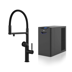 GESSI mitigeur de cuisine 60722 299 Matt Black VITA Collection avec unité FROID 60802