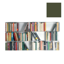 KRIPTONITE bibliothèque murale KROSSING Vert opaque 133 x 75 cm