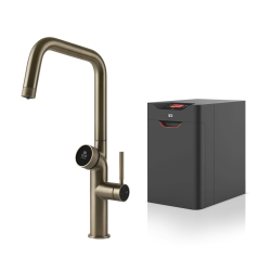 GESSI mitigeur de cuisine 60721 149 Finox Brushed Nickel VITA Collection avec unité CHAUD 60806