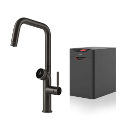 GESSI mitigeur de cuisine 60721 707 Black Metal Brushed VITA Collection avec unité CHAUD 60806