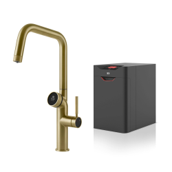 GESSI mitigeur de cuisine 60721 727 Brass Brushed VITA Collection avec unité CHAUD 60806