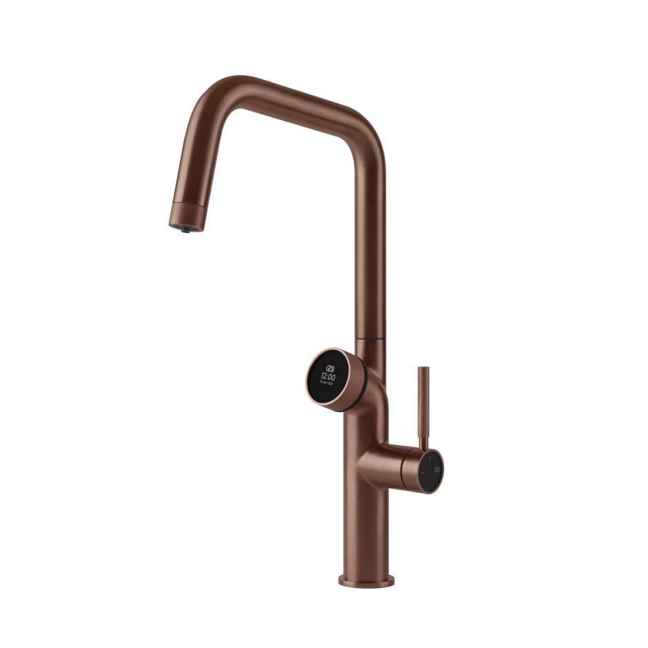 GESSI kitchen mixer tap 60721 708 Copper Brushed VITA Collection with HOT and COLD