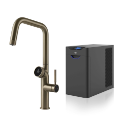 GESSI mitigeur de cuisine 60721 149 Finox Brushed Nickel VITA Collection avec unité FROID 60802