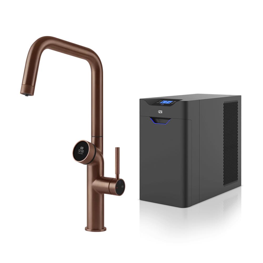 GESSI kitchen mixer tap 60721 708 Copper Brushed VITA Collection with COLD unit 60802