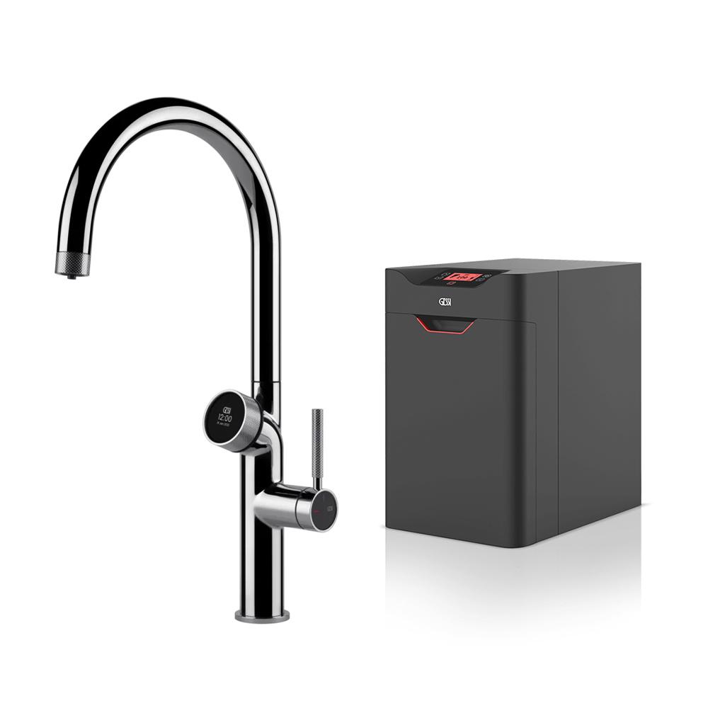 GESSI kitchen mixer tap 60720 031 Chrome VITA Collection with HOT unit 60806