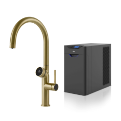 GESSI mitigeur de cuisine 60720 727 Brass Brushed VITA Collection avec unité FROID 60802