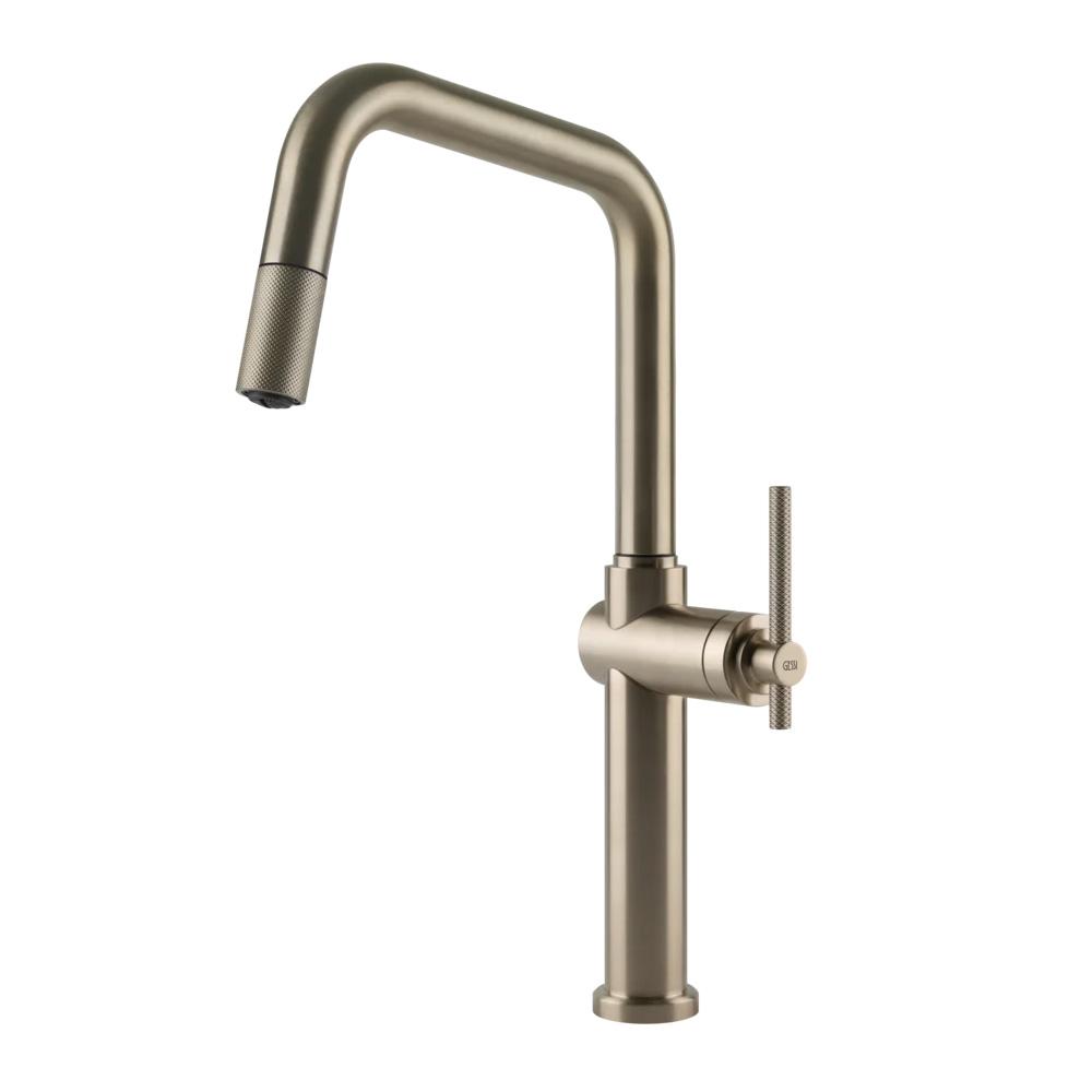 GESSI mixer kitchen tap with pull-out handshower 60652 HABITO Collection