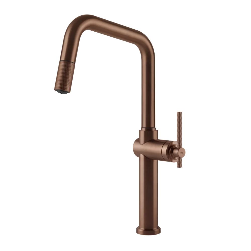 GESSI mixer kitchen tap with pull-out handshower 60652 HABITO Collection