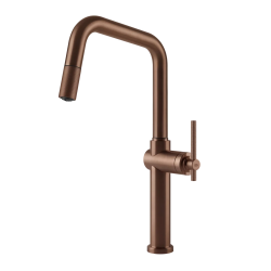 GESSI mixer kitchen tap with pull-out handshower 60652 HABITO Collection