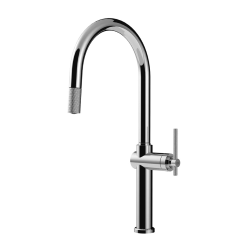 GESSI mixer kitchen tap with pull-out handshower 60672 HABITO Collection