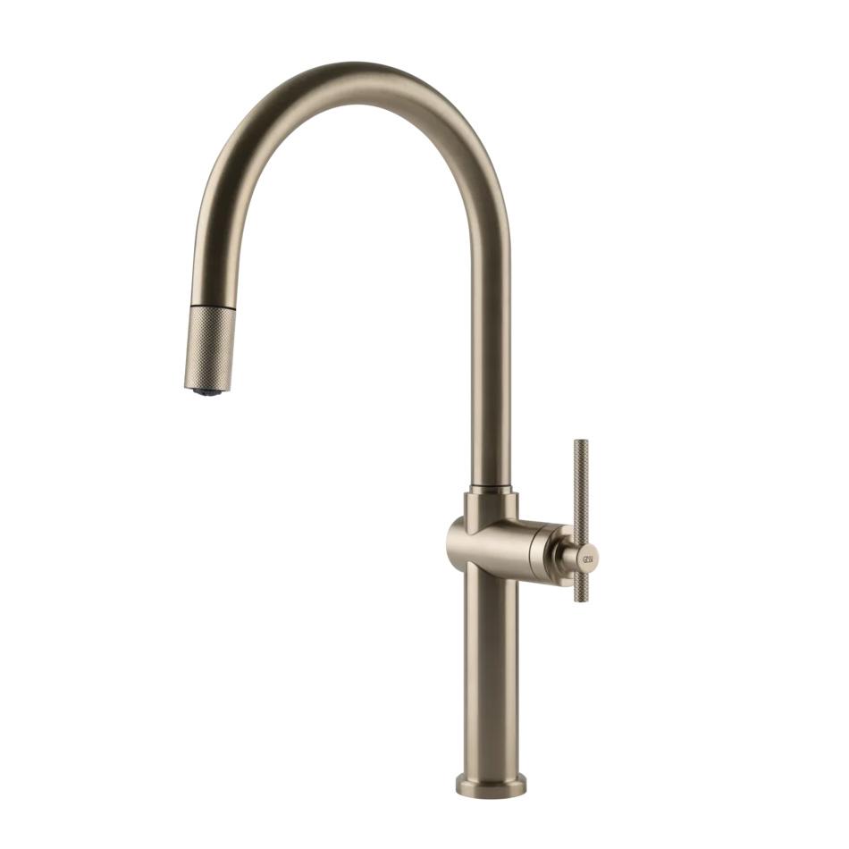 GESSI mixer kitchen tap with pull-out handshower 60672 HABITO Collection