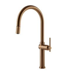 GESSI mixer kitchen tap with pull-out handshower 60672 HABITO Collection