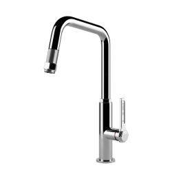 GESSI mixer kitchen tap with pull-out shower 60053 OFFICINE Collection