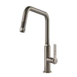 GESSI mixer kitchen tap with pull-out shower 60053 OFFICINE Collection