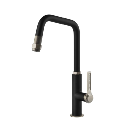 GESSI mixer kitchen tap with pull-out shower 60053 OFFICINE Collection
