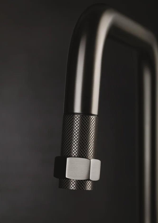 GESSI mixer kitchen tap with pull-out shower 60053 OFFICINE Collection