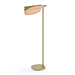 LZF LUZIFER lampadaire OMMA 1 LEAF 3000K, structure en or
