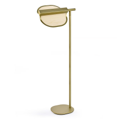 LZF LUZIFER lampadaire OMMA 1 LEAF 3000K, structure en or