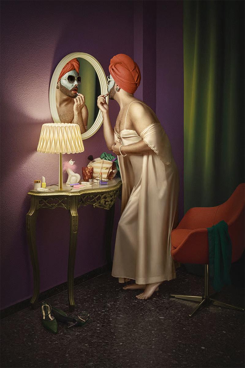 LZF LUZIFER lampe de table LOLA MEDIUM base or