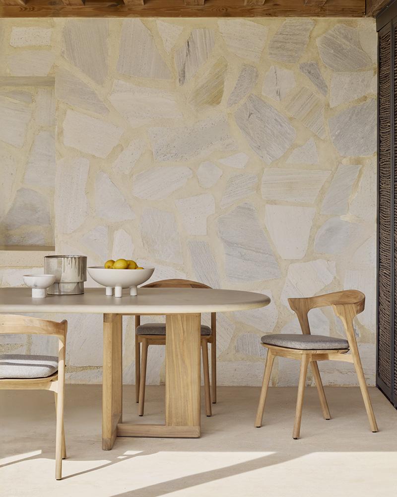 ETHNICRAFT table ovale d'extérieur TRESTLE