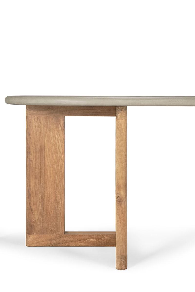 ETHNICRAFT table ovale d'extérieur TRESTLE