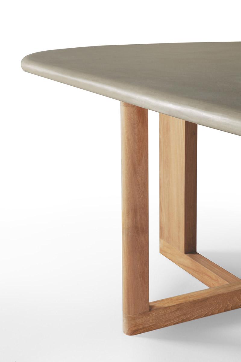 ETHNICRAFT table ovale d'extérieur TRESTLE