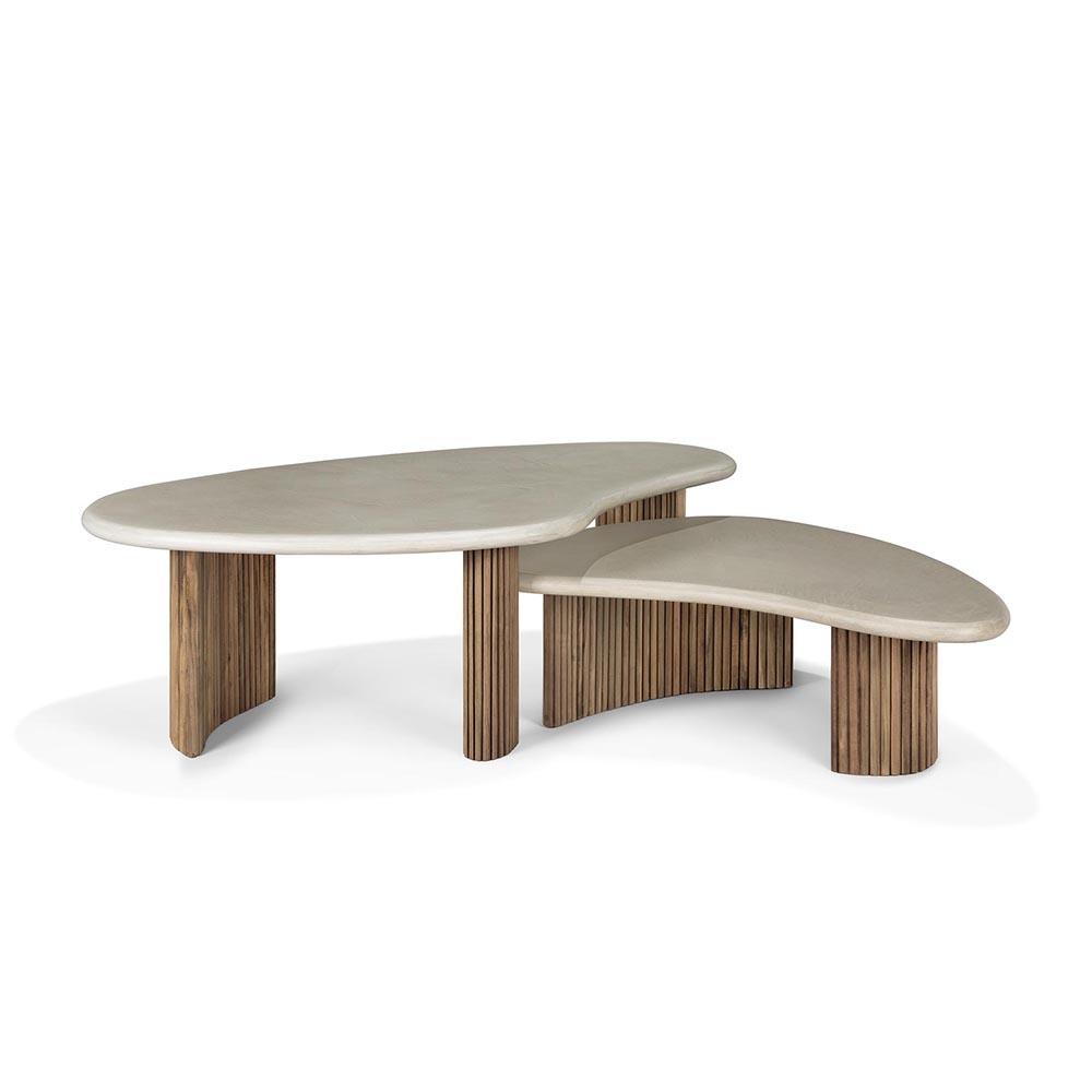 ETHNICRAFT table basse d'extérieur BOOMERANG 90cm
