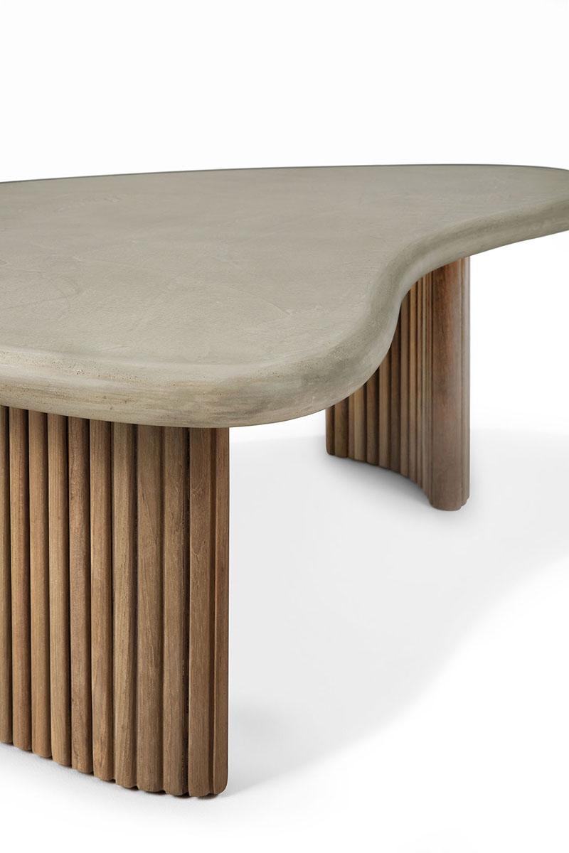 ETHNICRAFT table basse d'extérieur BOOMERANG 126cm