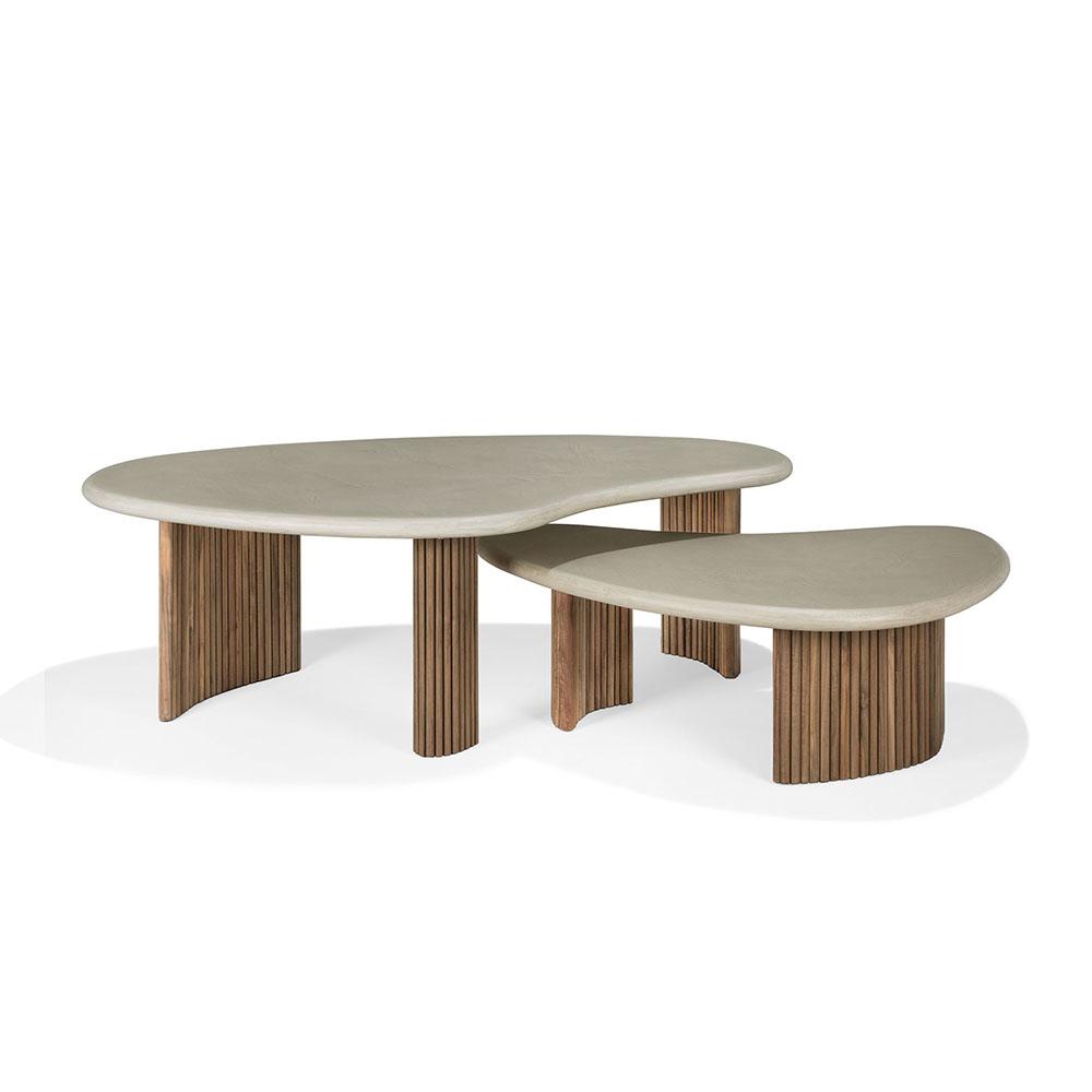 ETHNICRAFT table basse d'extérieur BOOMERANG 126cm