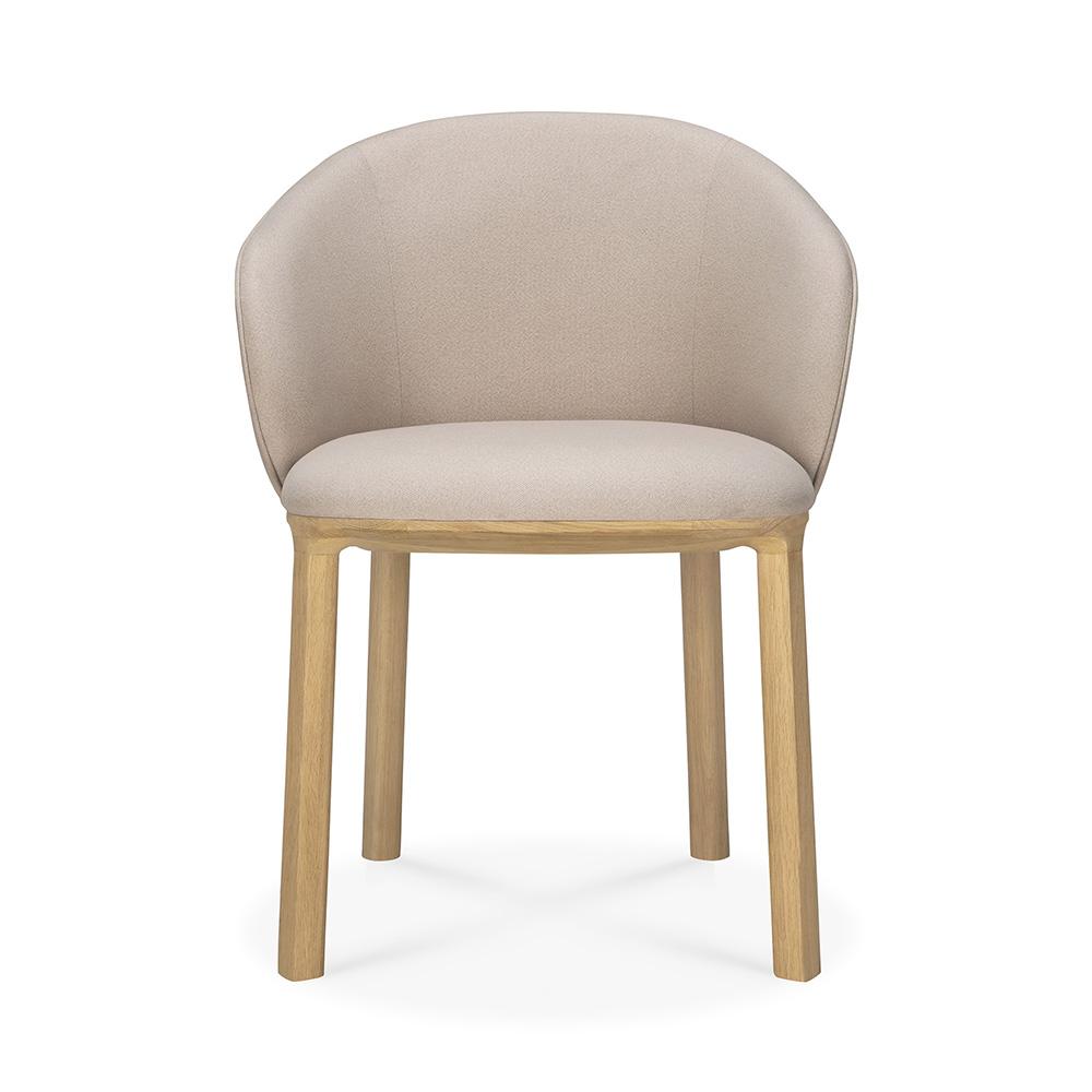 ETHNICRAFT chaise rembourrée avec accoudoirs UNDA