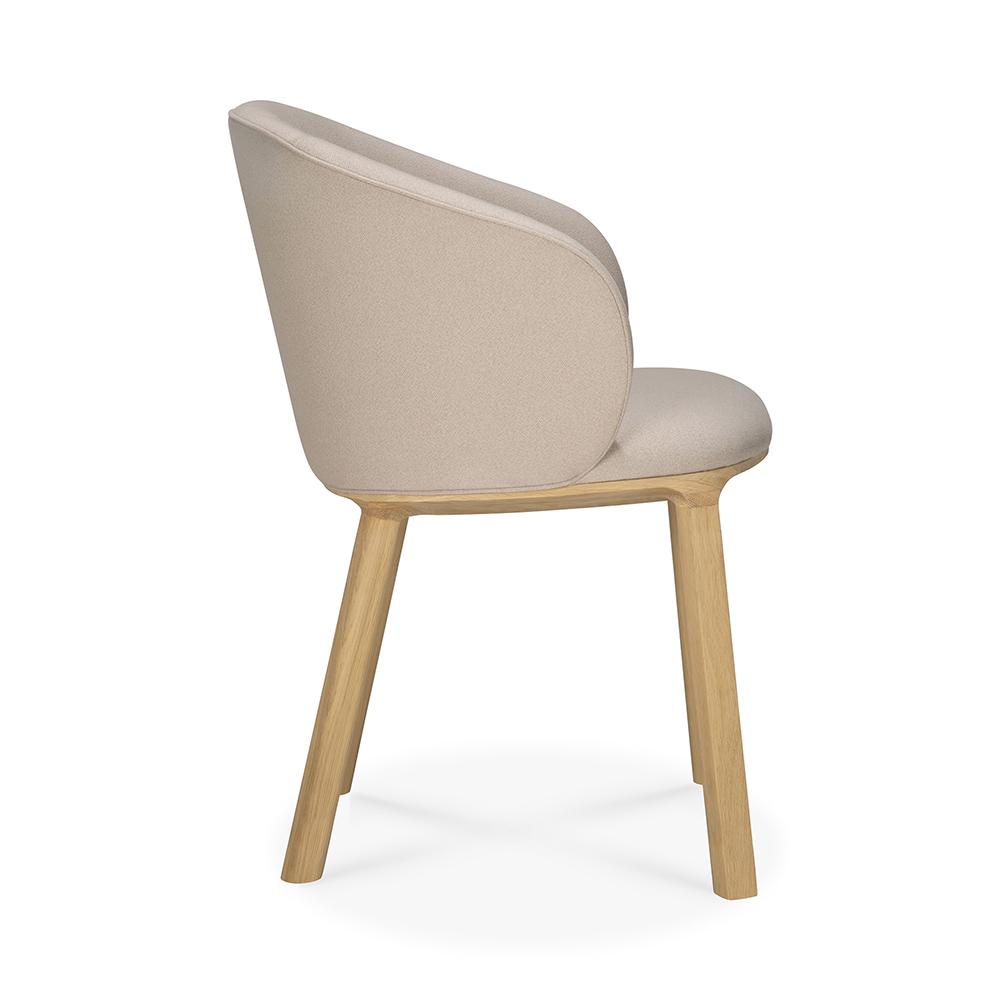 ETHNICRAFT chaise rembourrée avec accoudoirs UNDA