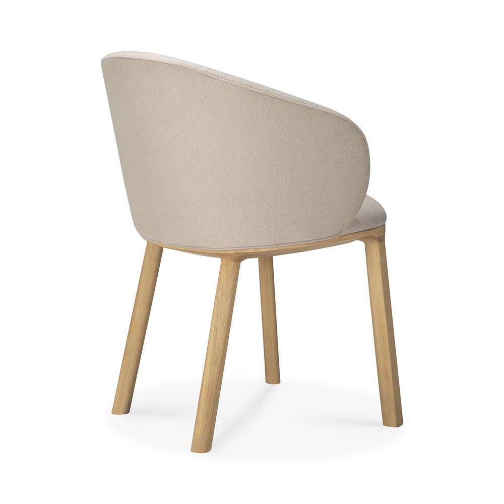 ETHNICRAFT chaise rembourrée avec accoudoirs UNDA