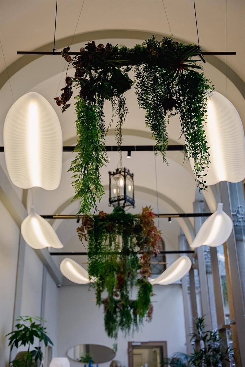 SLIDE outdoor suspension lamp BANANA LEAF Afrika Collection